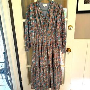 Amour Vert Floral Long Sleeve Dress - Multicolor